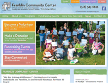 Tablet Screenshot of franklincommunitycenter.org